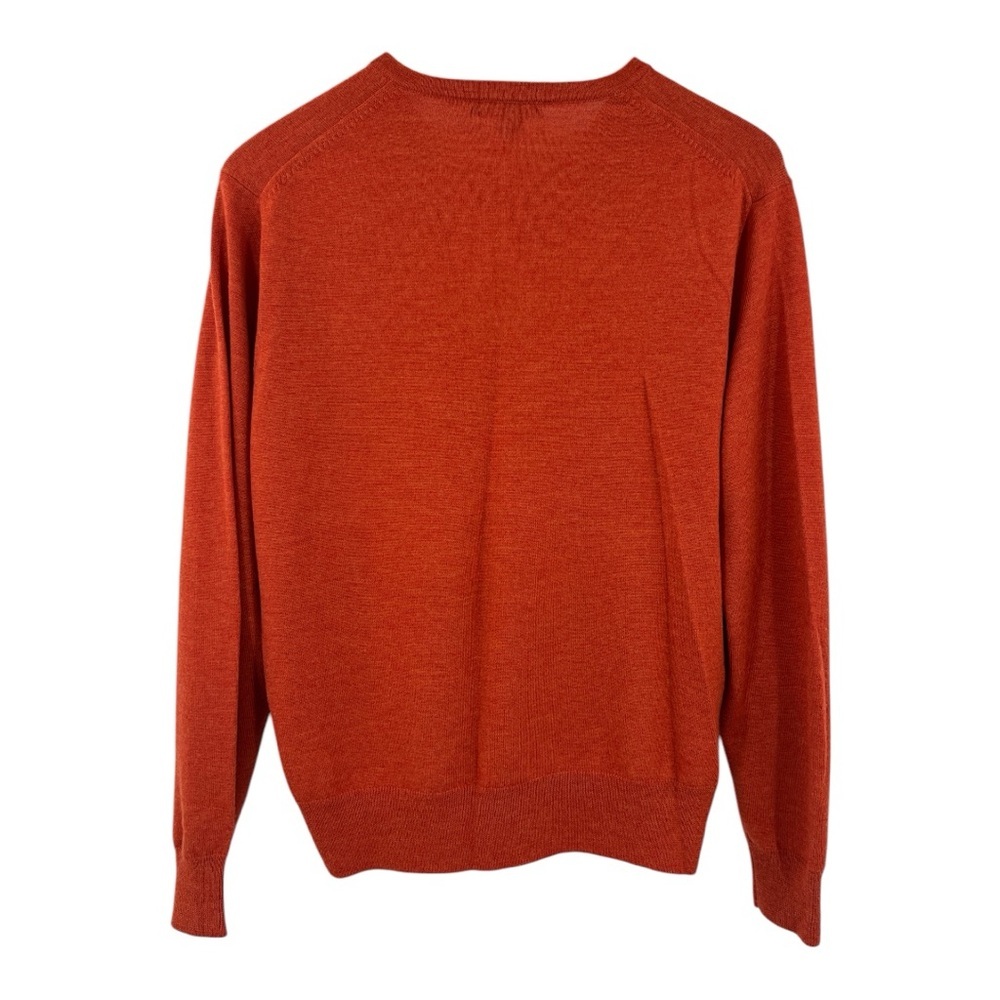 J Crew V-neck Italian Morano Wool Sweater SZ XL - Picture 2 of 8